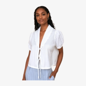 Linen Blend Button-Down Dress